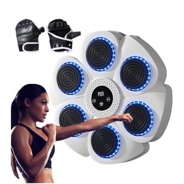 Music Boxing Machine – Երաժշտական բոքսի մարզասարք (սպիտակ)