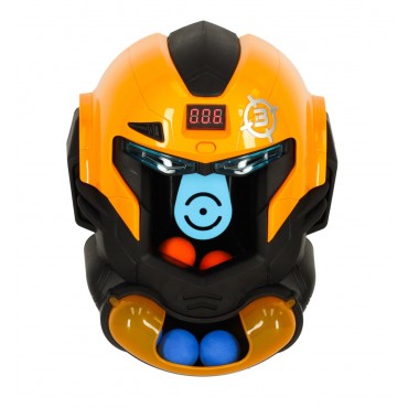 Ռոբոտի գլխի տեսքով և օդամղիչ զենքով.Հմտության խաղ 