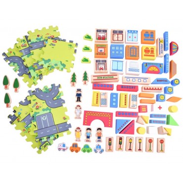 Կրթական երկկողմանի էկո փափուկ գորգ փազլ հավաքածու