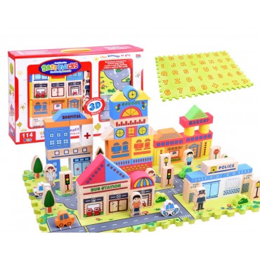 Կրթական երկկողմանի էկո փափուկ գորգ փազլ հավաքածու