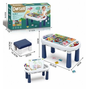 Բազմաֆունկցիոնալ փազլ սեղանիկ 6-ը 1-ում