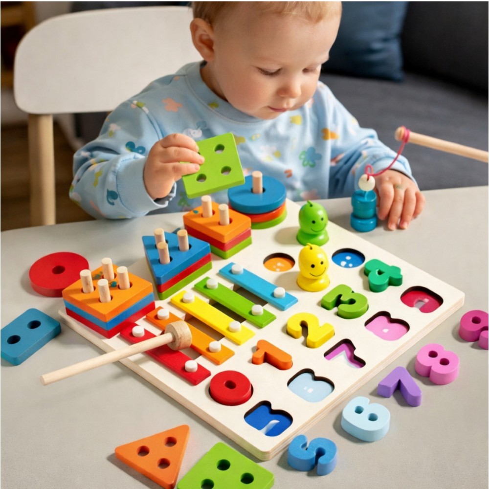 Փայտից զարգացնուղ խաղալիք