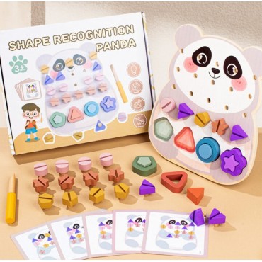 Փայտից զարգացնող խաղ  պանդայի տեսքով