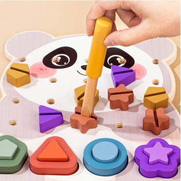 Փայտից զարգացնող խաղ  պանդայի տեսքով