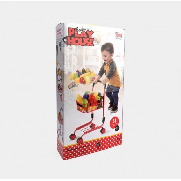 Մանկական խաղալիք սայլակ սուպերմարկետի գնումների համար