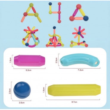 Մագնիսական կոնստրուկտոր 42 դետալ