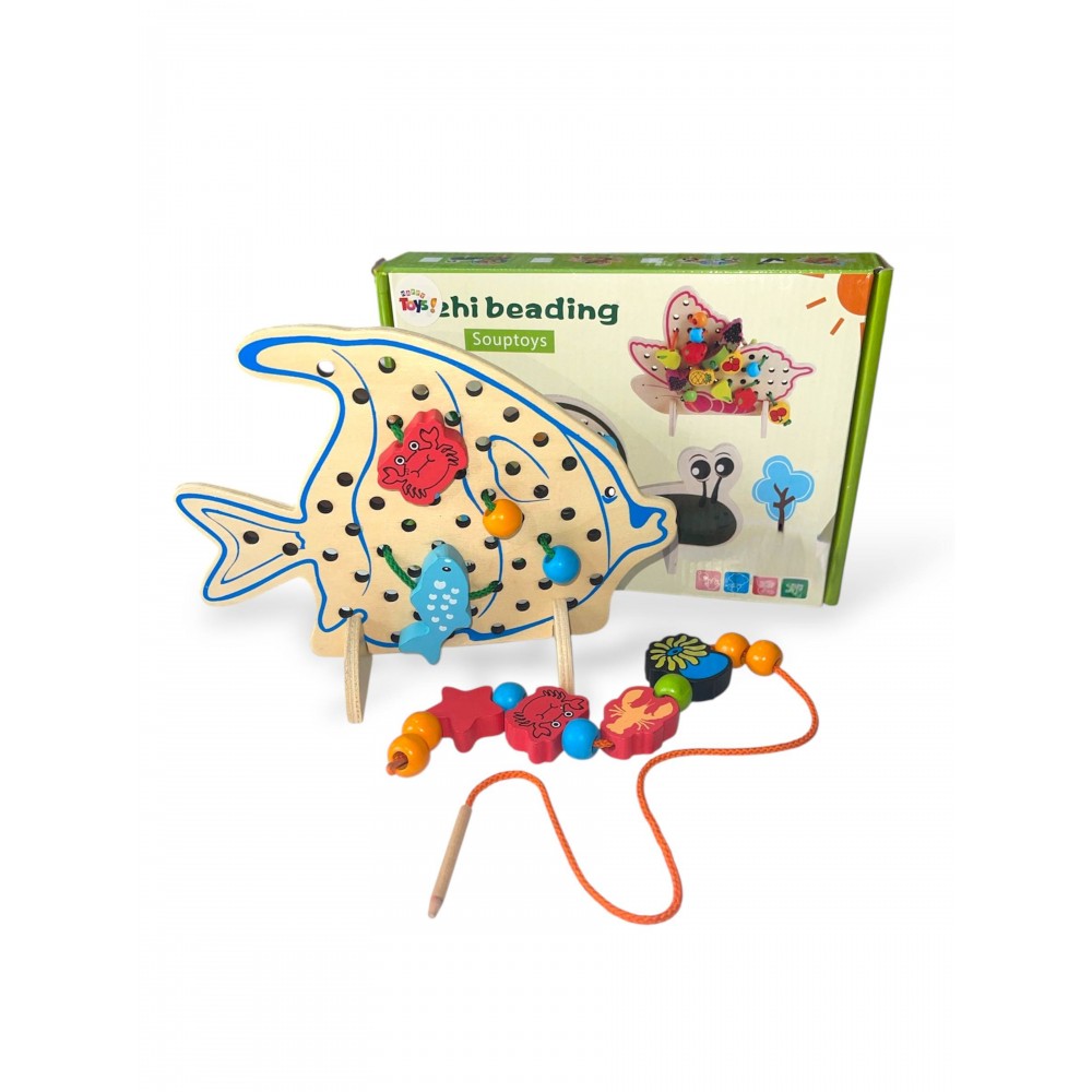 Փայտե ժանյակ « Ձուկ »